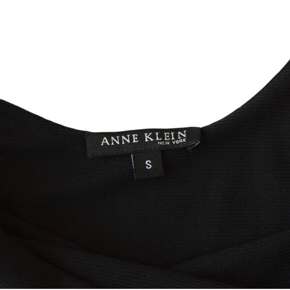 Vintage Anne Klein Burgundy Geometric Silk Tank Top Size Small - Picture 3 of 5